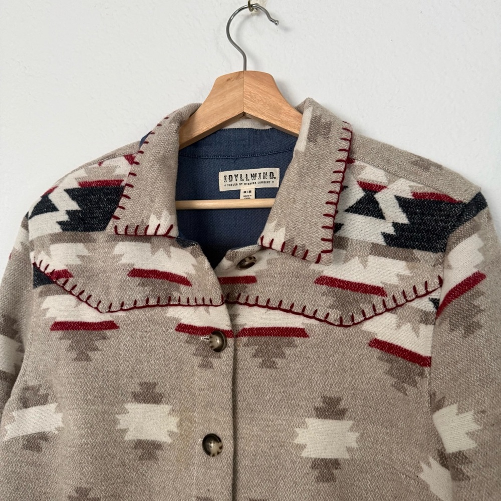 Idyllwind ESTERBROOK SOUTHWESTERN PRINT BLANKET SHACKET - Picture 7 of 12